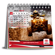 Calendário De Mesa Wire O Com 12 Pág Sem Verniz Base Couchê 300g E Páginas Couchê 150g