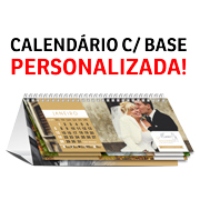 Calendário De Mesa Wire O Com 12 Pág E Base Personalizada Sem Verniz Base E Páginas Couchê 250g