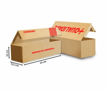 Caixas Para Cartão Papelão Ondulado 340g Personalizada (Capacidade 1000 Cartões)