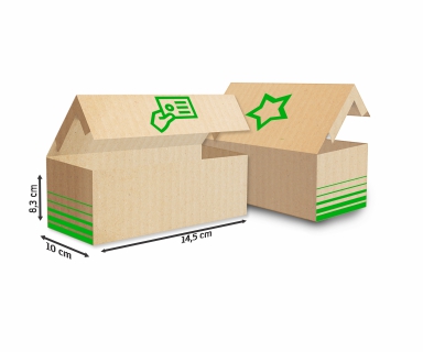 Caixas Para Cartão Papelão Ondulado 340g Personalizada (Capacidade 250 Cartões)