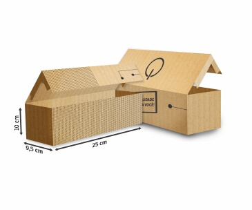 Caixas Para Cartão Papelão Ondulado 340g Personalizada (Capacidade 250 Cartões)