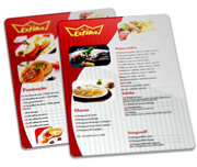 Delivery Cardápio Pvc 0,50mm Premium Branco (300x420mm)