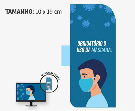 Display Para Monitor Pvc 0,50 Premium Branco 2 Cantos