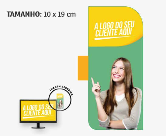 Display Para Monitor Pvc 0,50 Premium Branco 2 Cantos