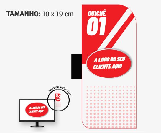 Display Para Monitor Pvc 0,50 Premium Branco 2 Cantos