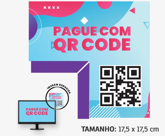 Display Para Monitor Pvc 0,50 Premium Branco Quadrado