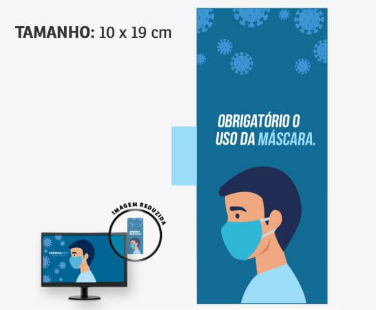 Display Para Monitor Pvc 0,50 Premium Branco Retangular