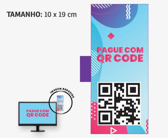 Display Para Monitor Pvc 0,50 Premium Branco Retangular