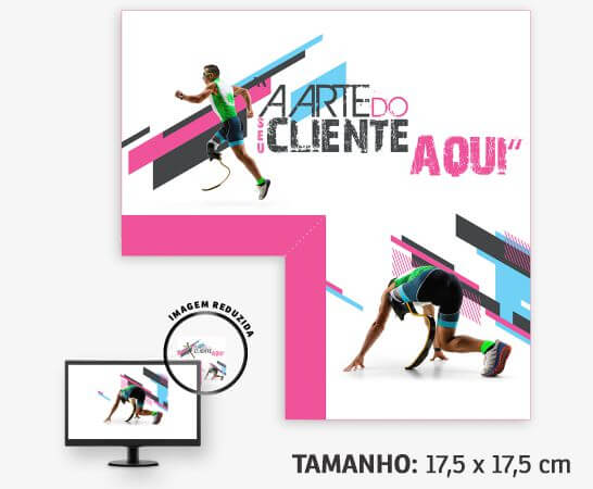 Display Para Monitor Pvc 0,50 Premium Branco Quadrado