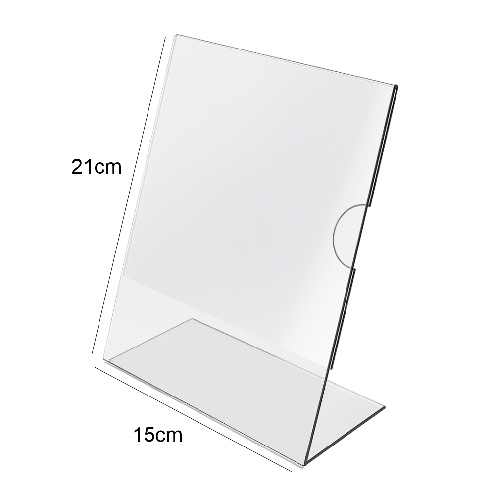 Linha De Atacado Displays Display De Mesa Em L Com Porta Folheto Acrílico