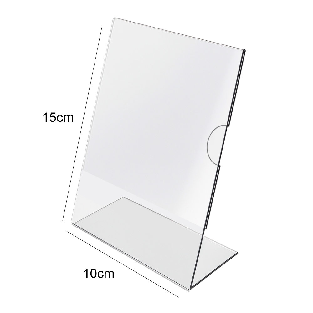 Linha De Atacado Displays Display De Mesa Em L Com Porta Folheto Acrílico