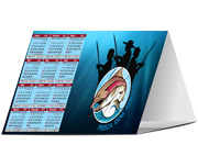 Calendário De Mesa Básico Couchê 250g Verniz Uv Total Frente