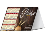 Calendário De Mesa Básico Couchê 300g Laminação Fosca Frente