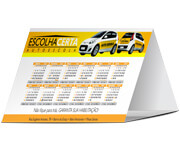 Calendário De Mesa Básico Couchê 300g Laminação Fosca E Verniz Localizado Frente