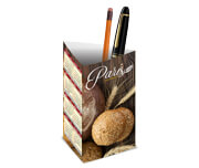 Calendário De Mesa Porta Canetas Vertical Couchê 300g Laminação Fosca