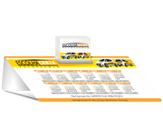 Calendário De Mesa Porta Cartões Simples Couchê 250g Verniz UV Total Frente