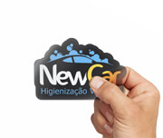 Etiquetas Corte Especial Vinil Transparente com Tinta Branca (45x51mm)