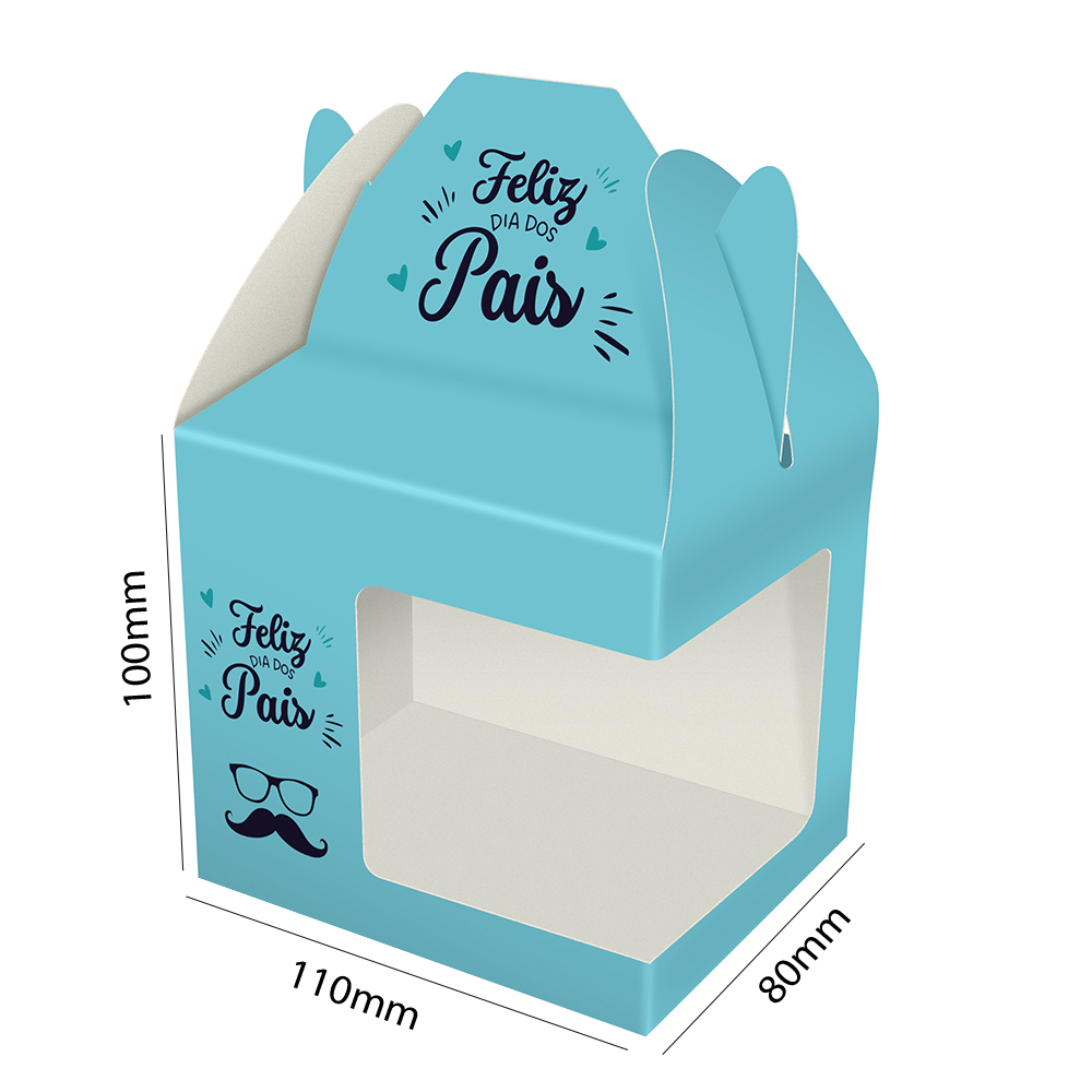 Caixa Com Janela Para Caneca Supremo Digital Verniz Uv Total Frente