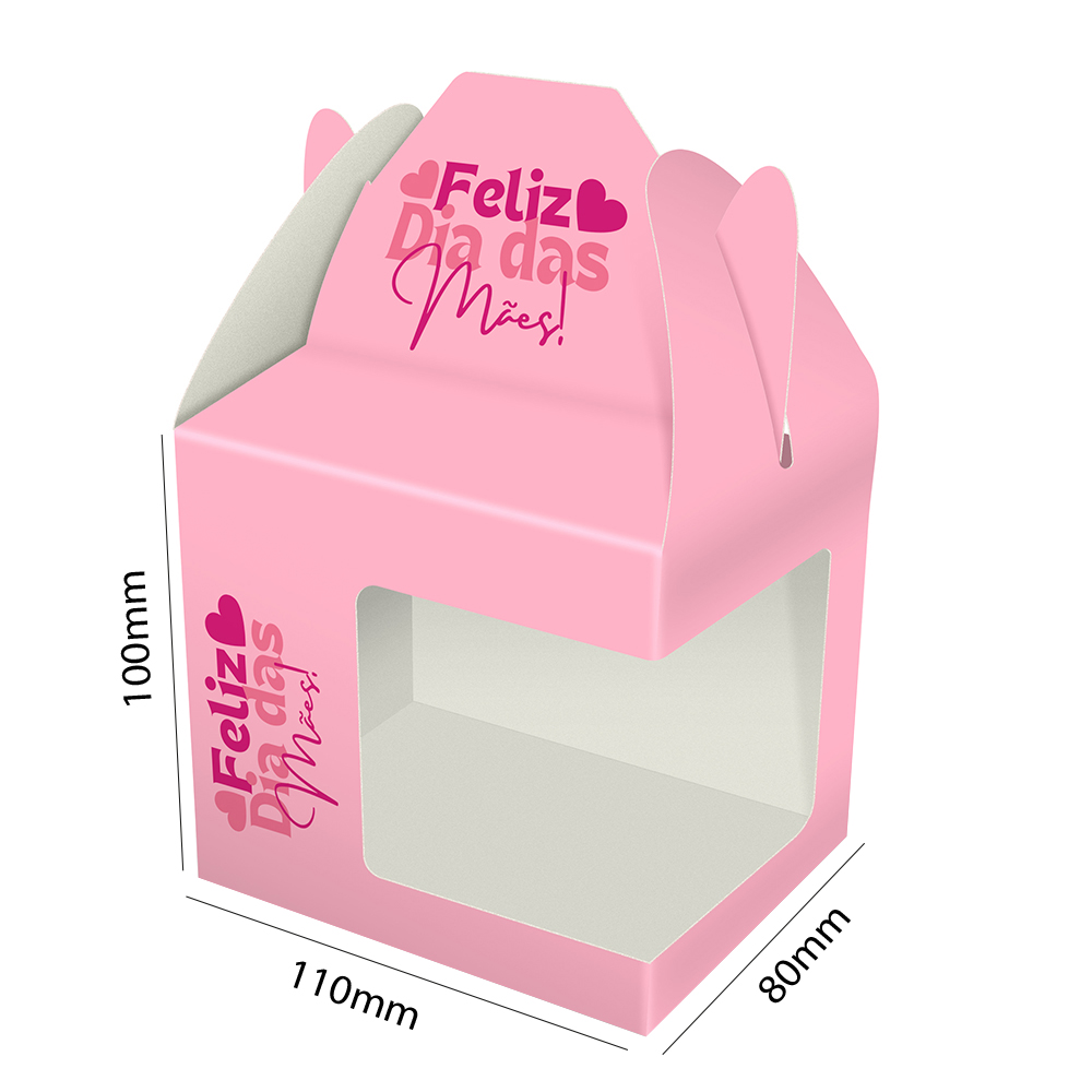 Caixa Com Janela Para Caneca Reciclato Digital Sem Verniz