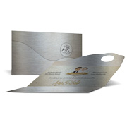 Convites Clássico Silver Lux 300g Sem Verniz