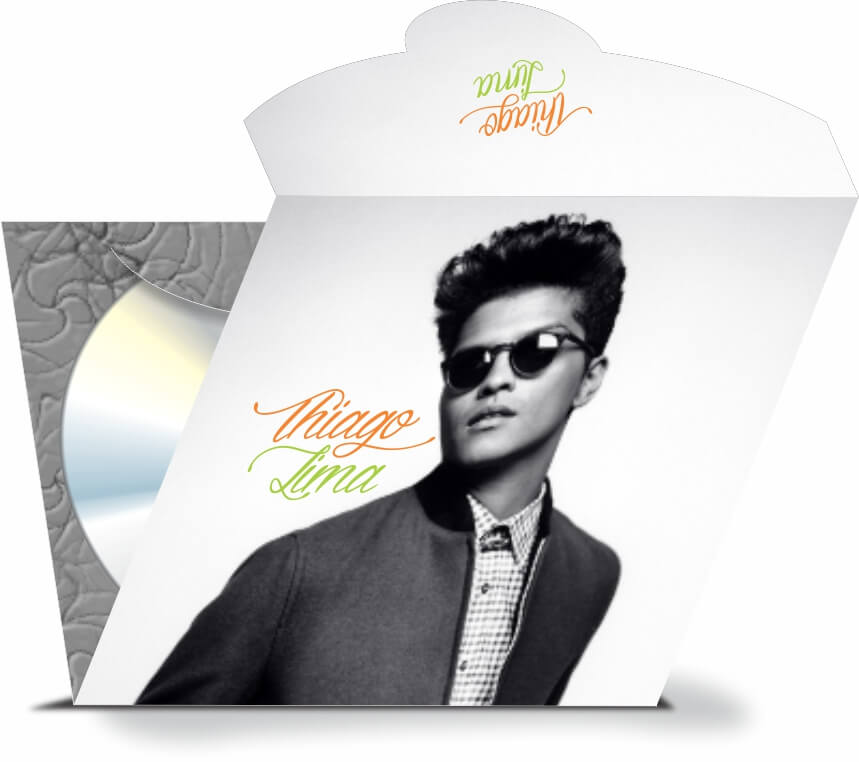 Envelope Encaixe Simples Couchê 300g Verniz Uv Total Frente