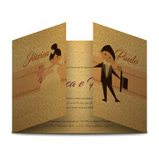 Convites Imperial Gold Master 300g Sem Verniz