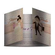 Convites Imperial Silver Lux 300g Sem Verniz