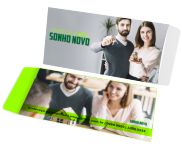 Envelopes Personalizados Aba Lateral (230x110mm) Apergaminhado 90g