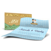 Convites Realeza Couchê 250g Hot Stamping Frente e Laminação Fosca Frente e Verso