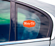 Etiquetas Corte Especial Vinil Transparente com Tinta Branca Invertida (91x102mm)