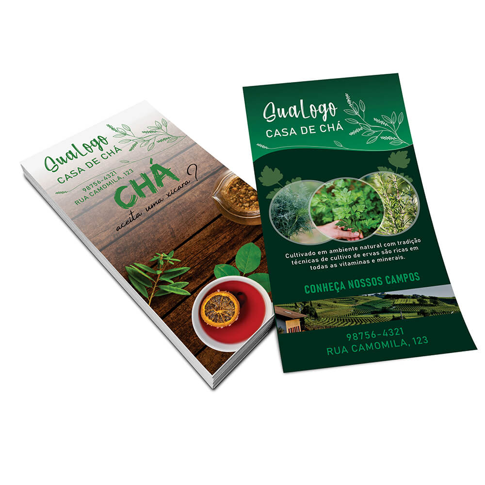 Filipetas Couchê Brilho 70g (100x200mm)