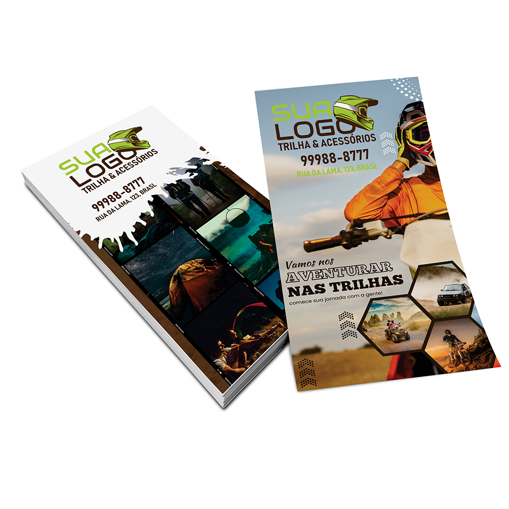 Filipetas Couchê Brilho 70g (100x200mm)