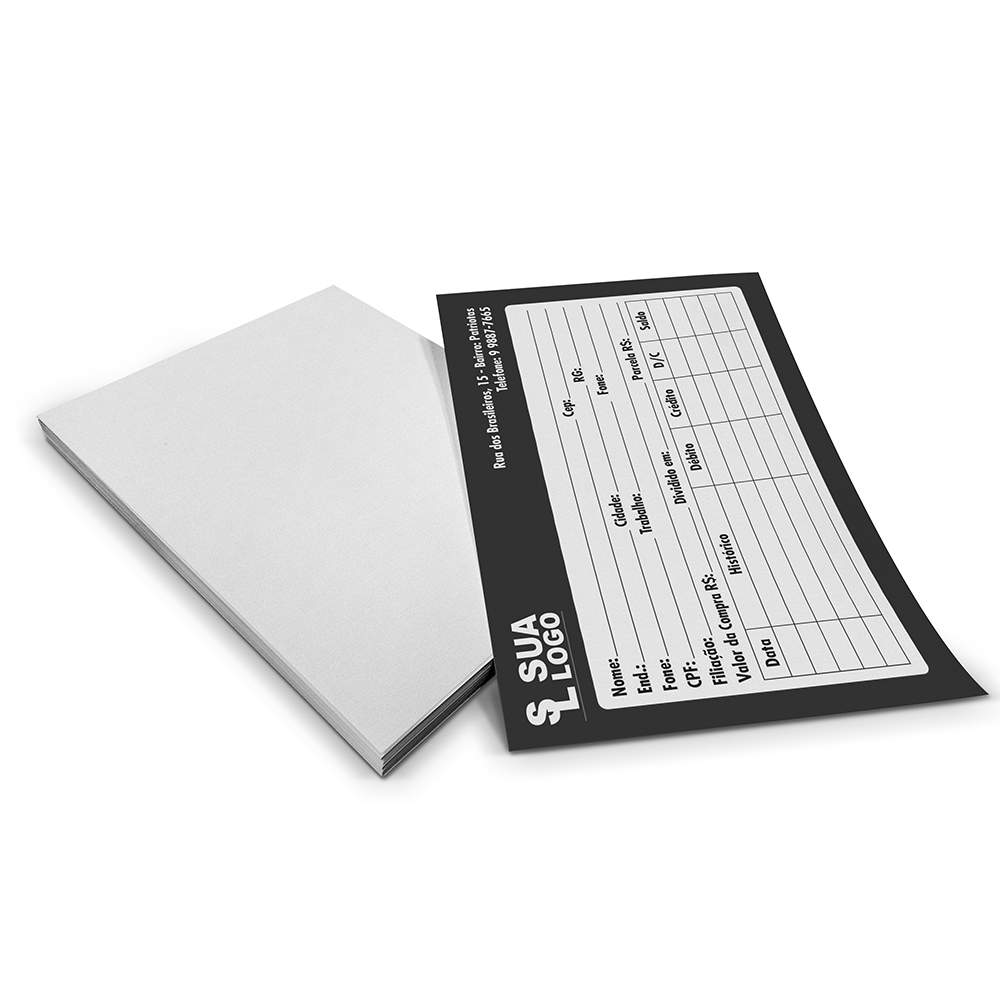 Ficahs Apergaminhado 180g (105x150mm)