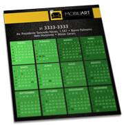 Folhinha De Parede Couchê 300g Verniz Uv Total Frente (270x343mm)