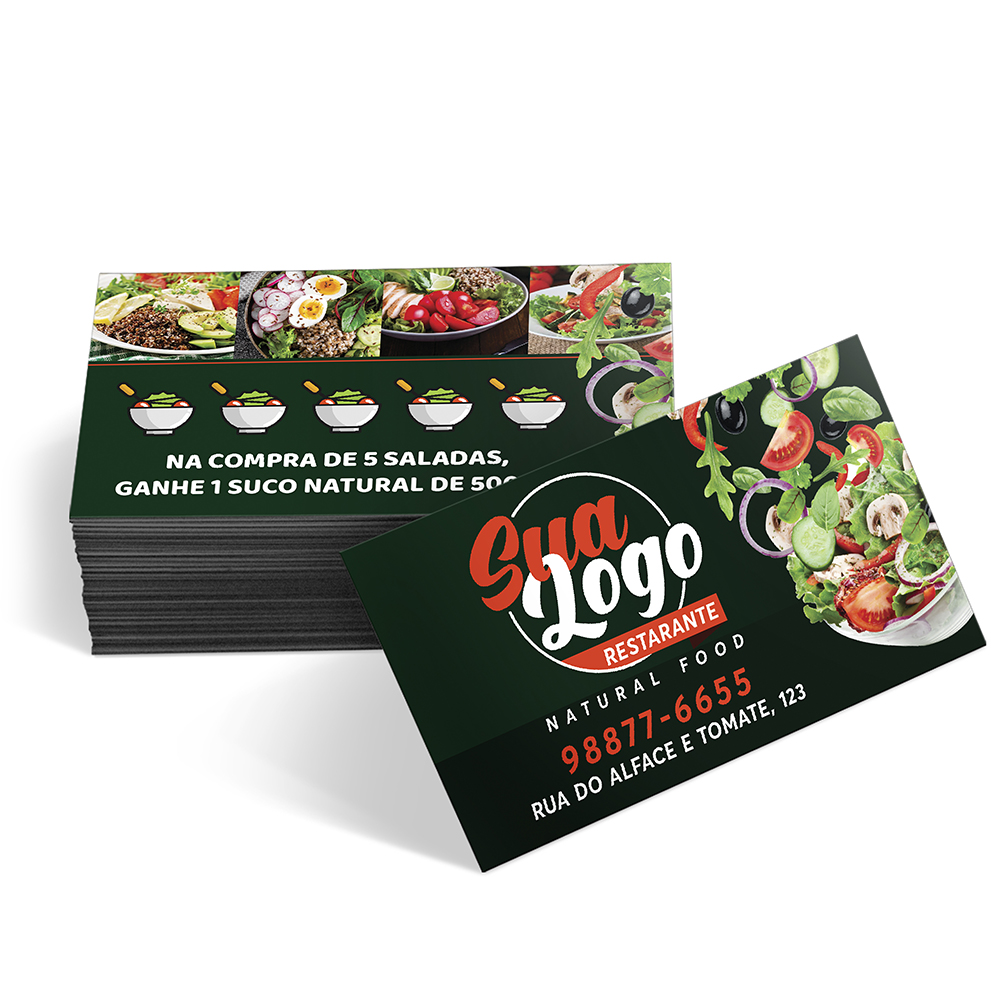 Cartões Fidelidade Couchê 300g Sem Verniz