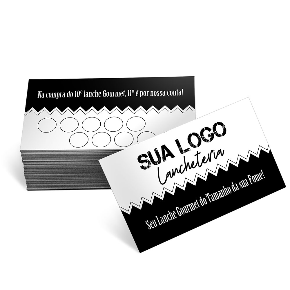 Cartões Fidelidade Apergaminhado 240g Sem Verniz