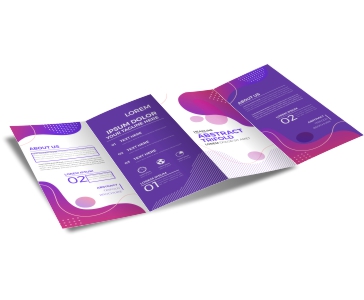 Folders E Mala Direta Couchê 70g Sem Verniz 3 dobras