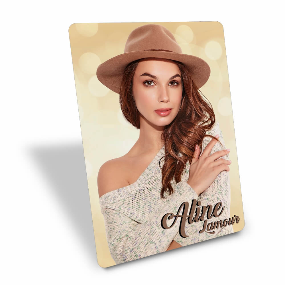 Foto Com Suporte Pvc 0,50mm Premium Branco (100x140mm)