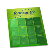 Folhinha De Parede Couchê 250g Sem Verniz (196x270mm)