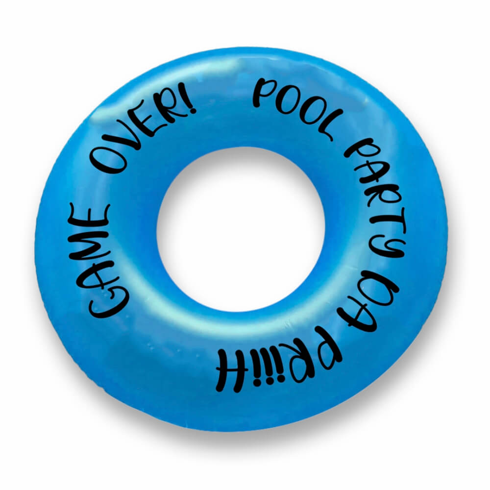 Boia Personalizada Decorativa em PVC Redonda (Azul)