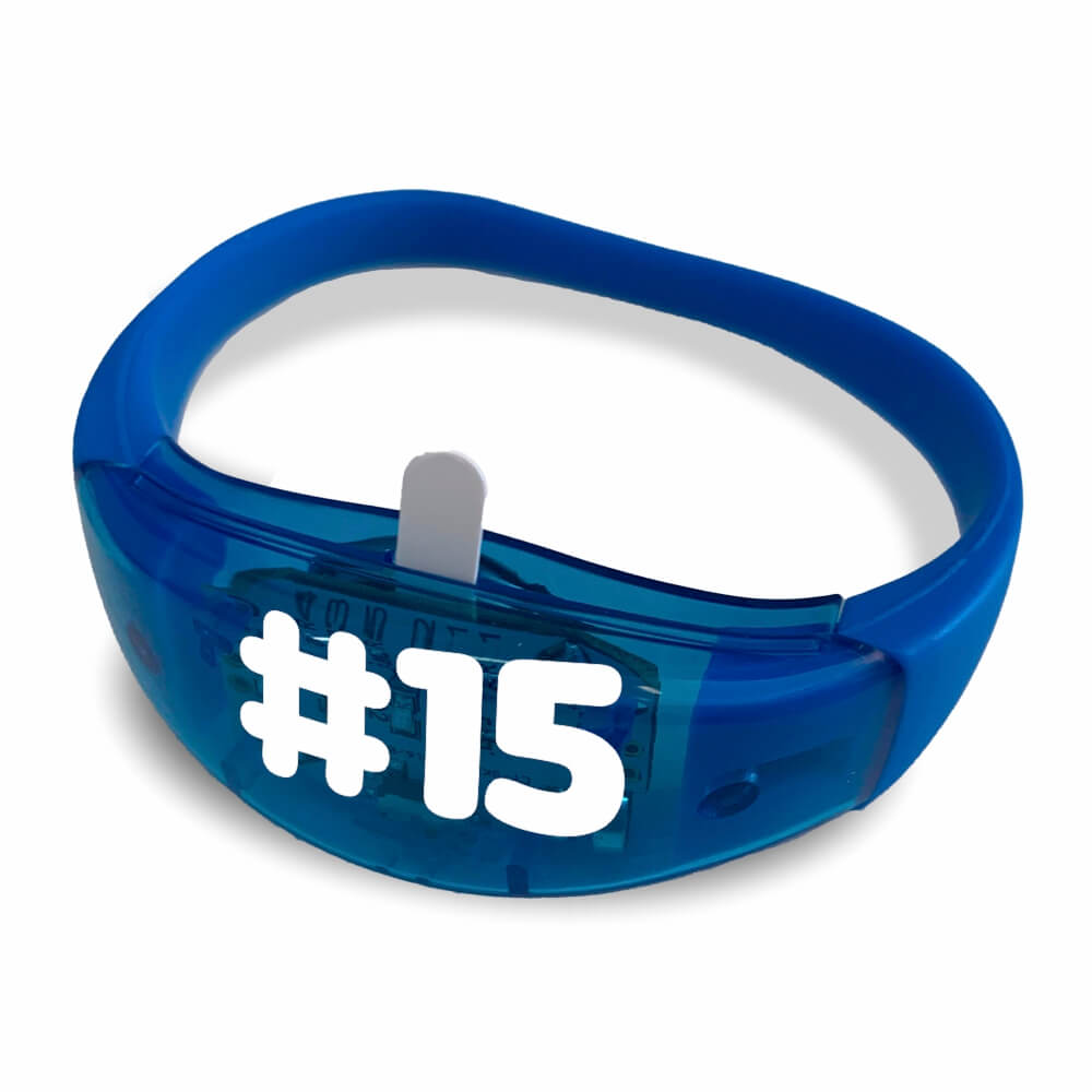 Pulseira De Led em Silicone (Azul)