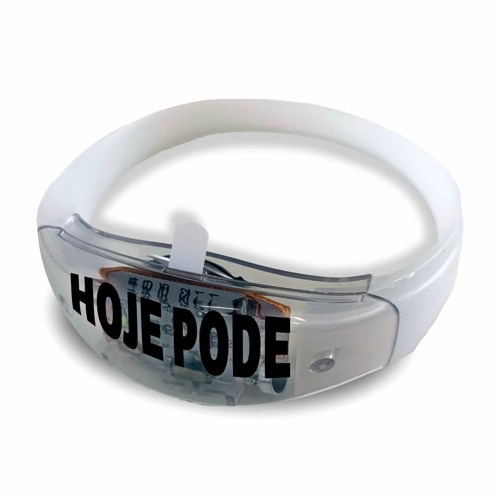Pulseira De Led em Silicone (Branca)