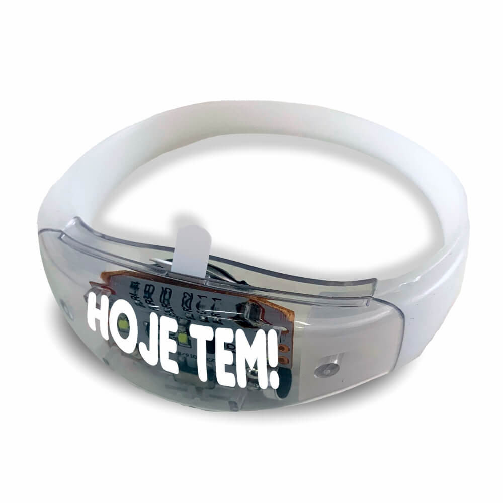 Pulseira De Led em Silicone (Branca)