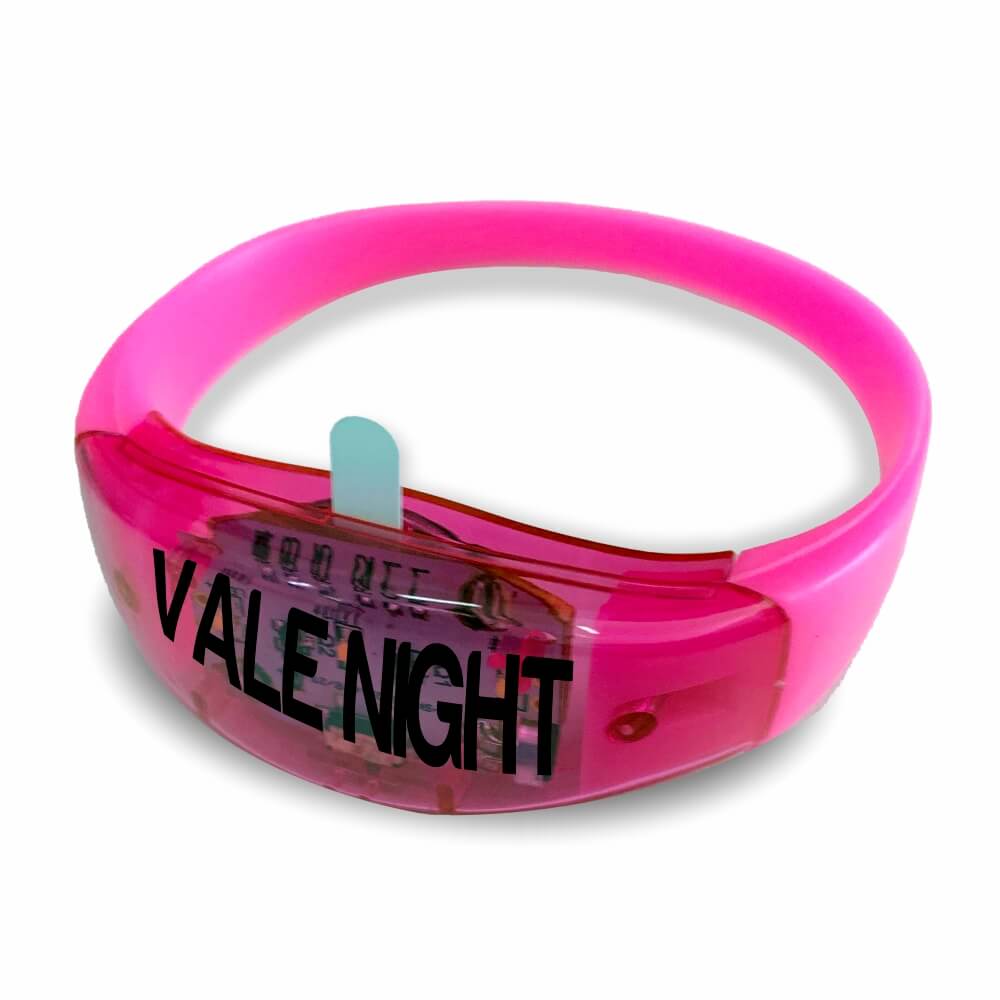 Pulseira De Led em Silicone (Rosa)