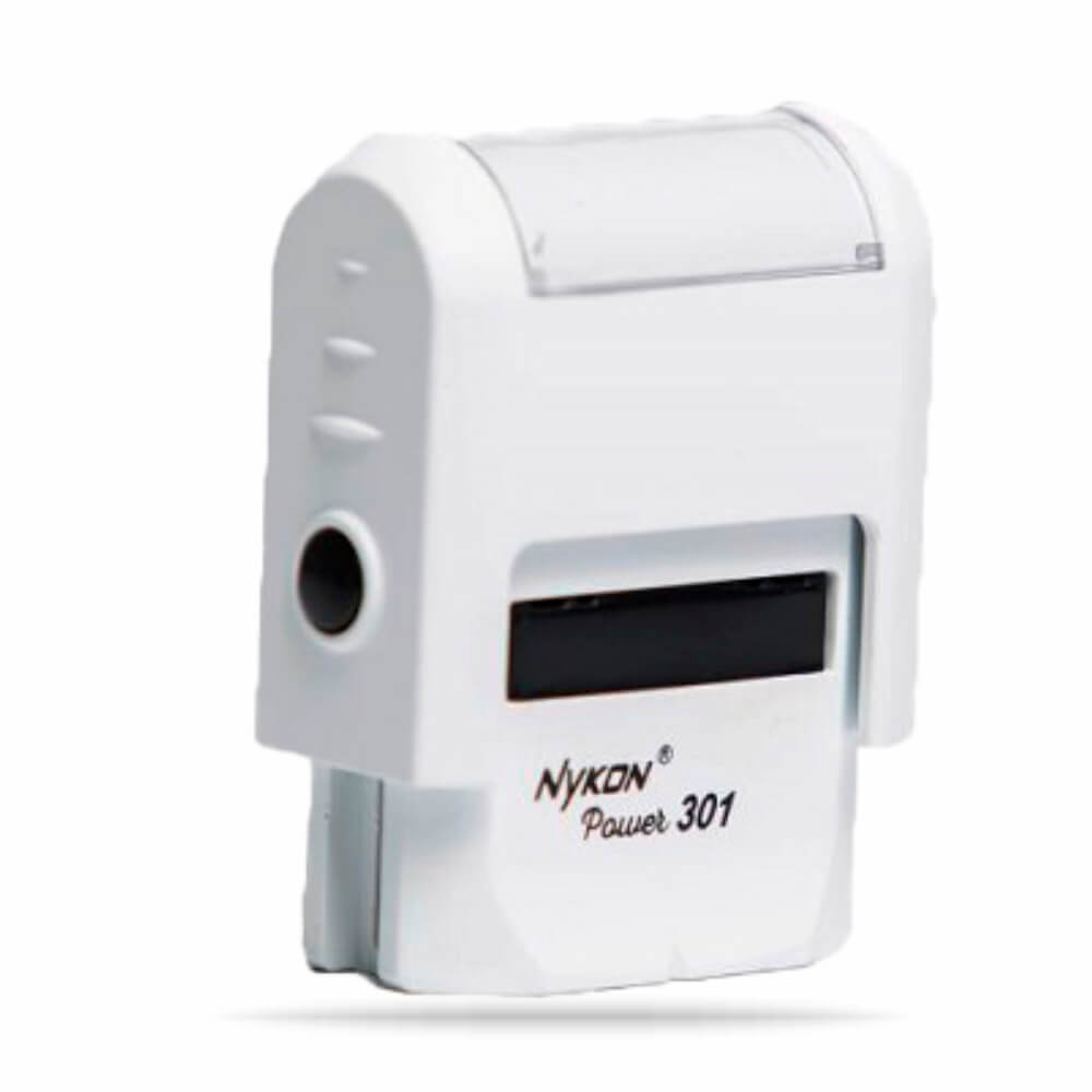 Carimbos Automáticos Power Nykon 301 27x10mm Branco