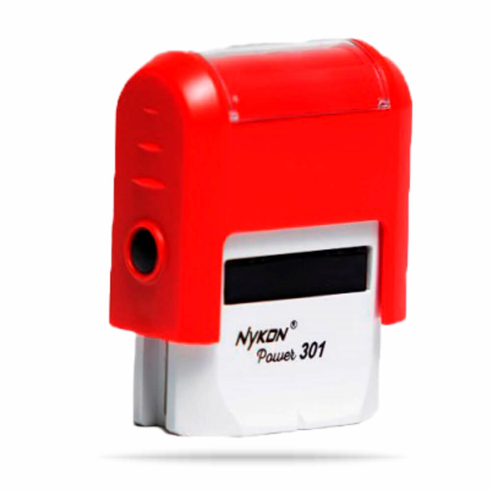Carimbos Automáticos Power Nykon 301 27x10mm Vermelho