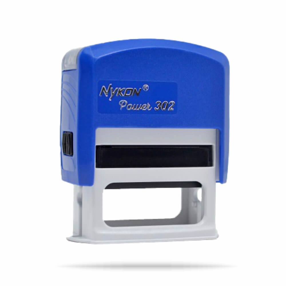 Carimbos Automáticos Power Nykon 302 38x14mm Azul