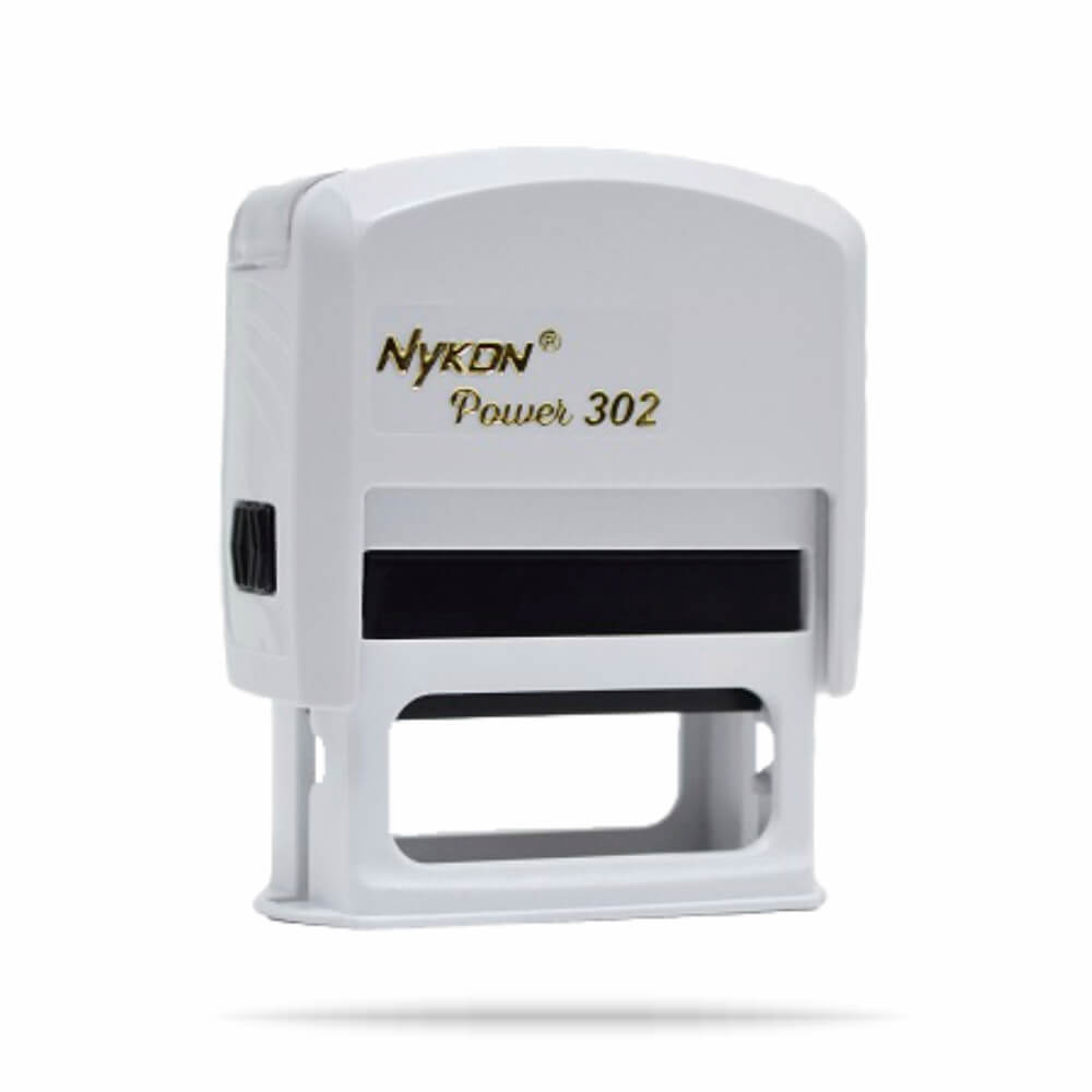 Carimbos Automáticos Power Nykon 302 38x14mm Branco