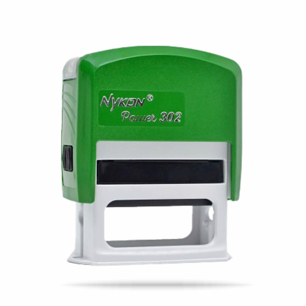 Carimbos Automáticos Power Nykon 302 38x14mm Verde