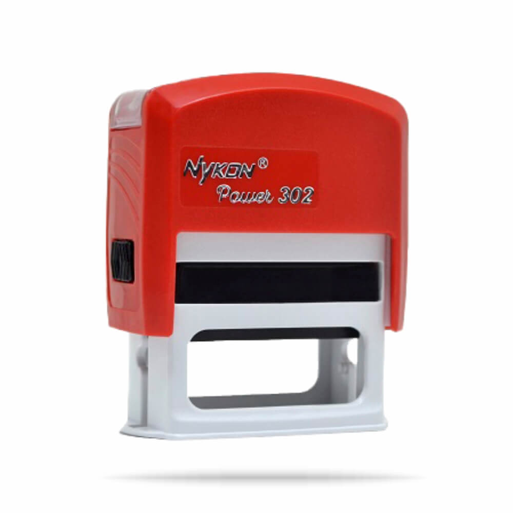 Carimbos Automáticos Power Nykon 302 38x14mm Vermelho